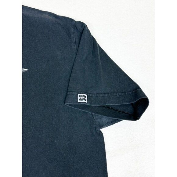 Vintage Famous Stars and Straps T-Shirt Medium Black Skater Ben Franklin Money - Picture 4 of 9